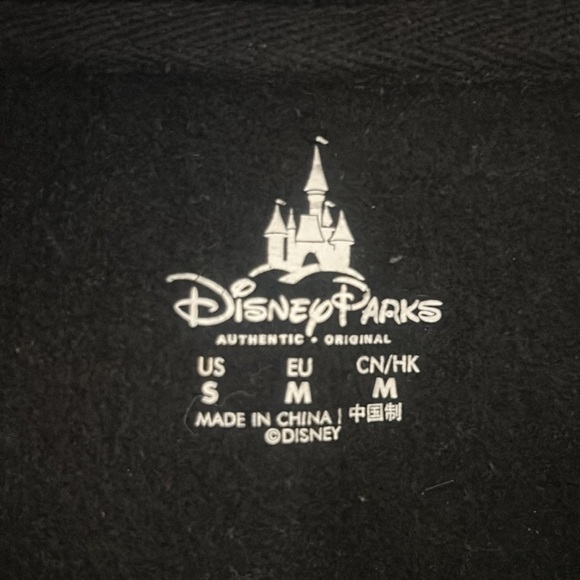 Disney Parks Black Red Minnie Mouse Long Sleeve Hoodie Sweatshirt Size Small - Picture 5 of 6